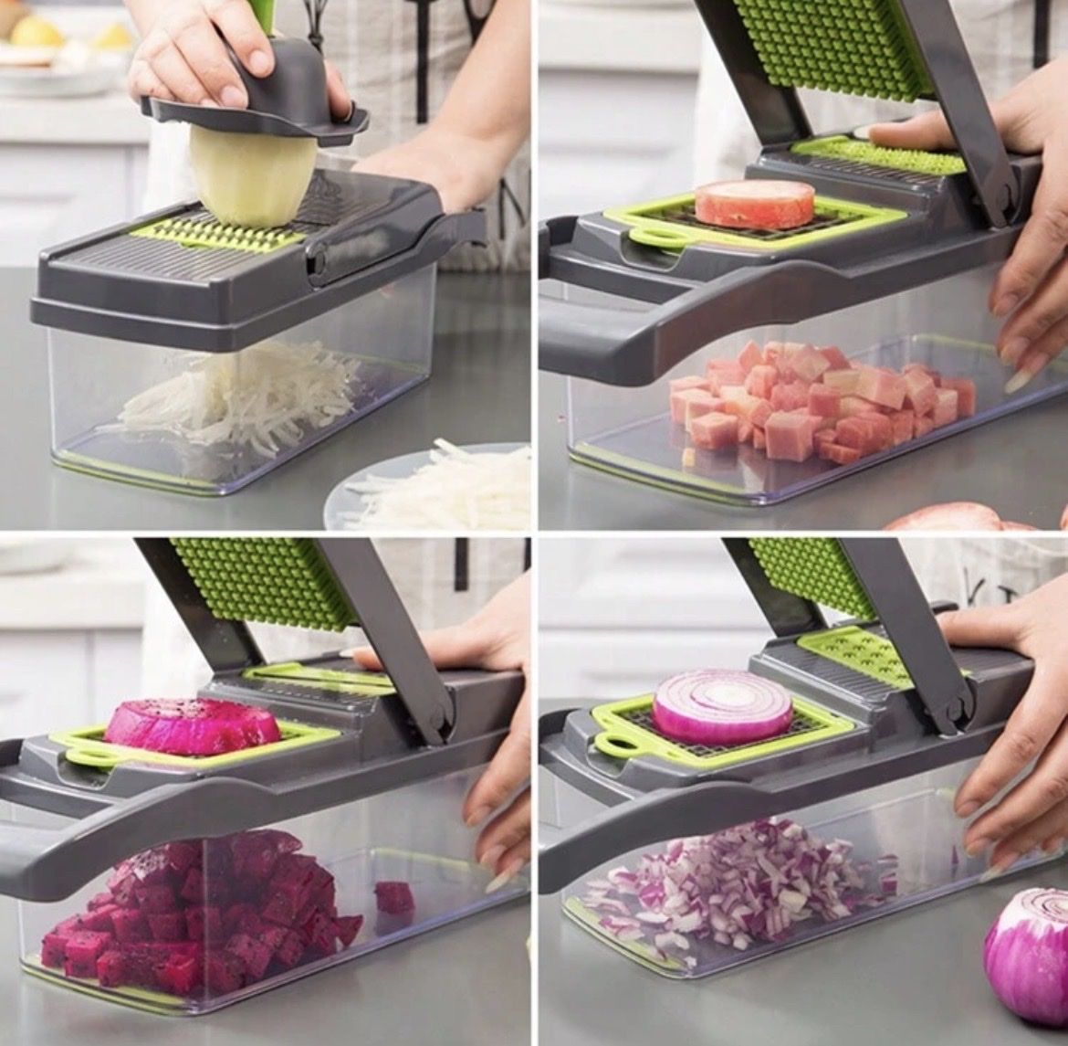 Elettrodomestici da cucina: Gemüseschneider-Set: Multifunktional – Nuovo e nell'imballaggio originale da Emmenbrücke venduto da ShopDirect 2