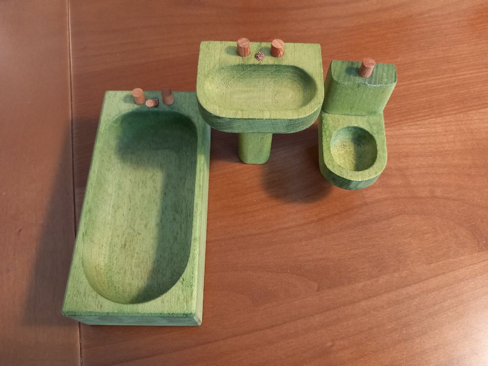 Puppenhaus-Badezimmer-Set 18-teilig – Mini-Badewanne, WC, Waschbecken & Zubehör Für Puppenhäuser