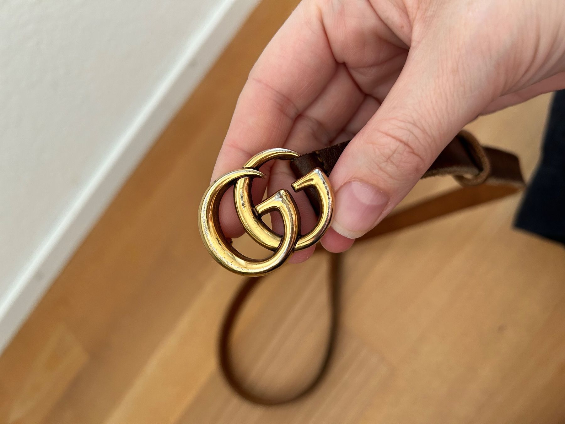Gucci Cinture: Gucci Ledergürtel GG Marmont – Usato da Zürich venduto da predisha 3