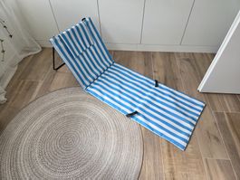 Strandmatte faltbar blau/weiss (2/2)