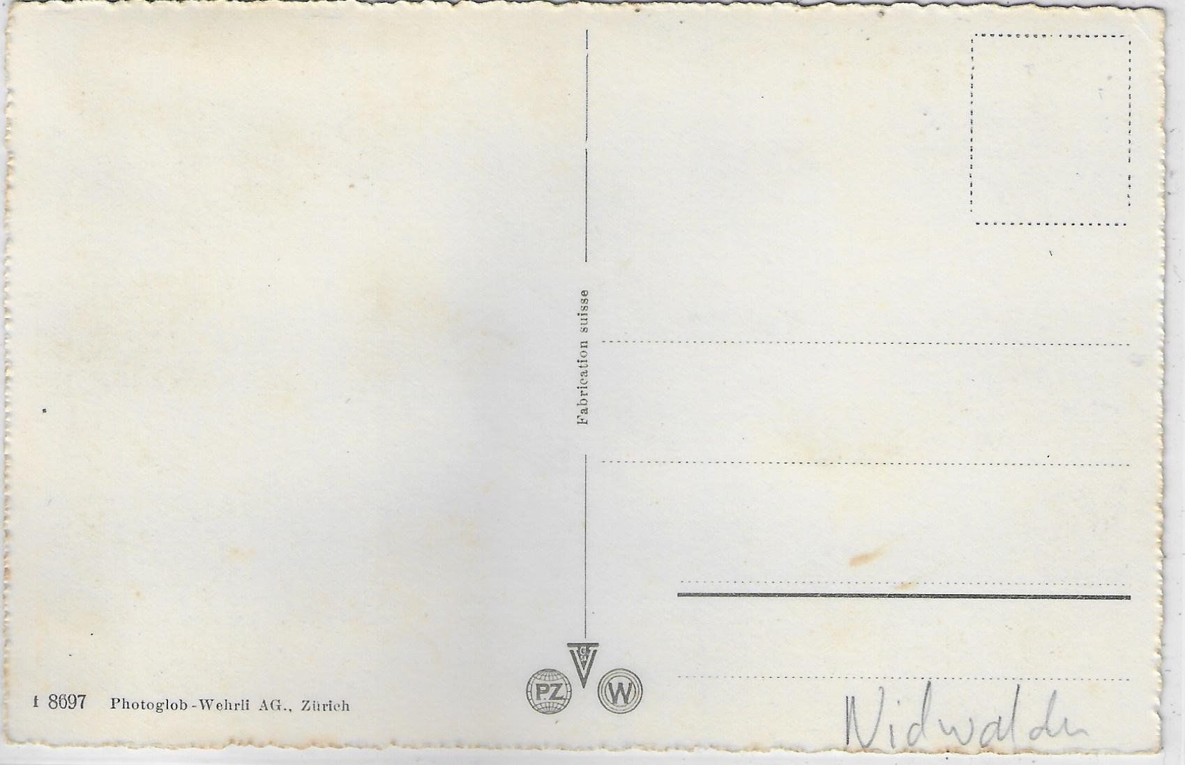 Cartoline postali: Stanserhorn - Hotel und Berneralpen – Usato da Ettingen venduto da Kartenplanet 1