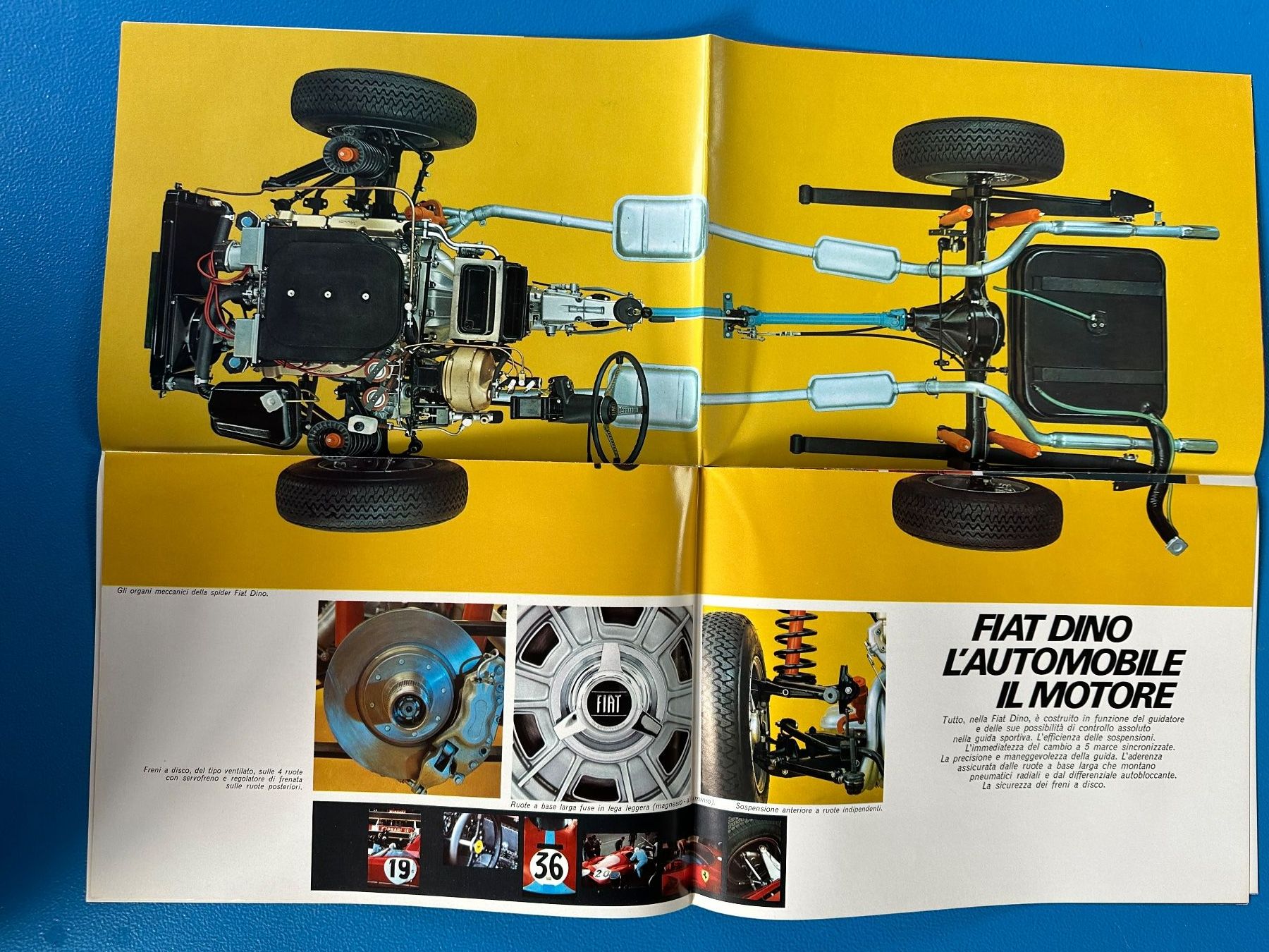 Fiat Documenti: Fiat Dino Spider , Orginal Prospekt – Usato da Boswil venduto da pavo1 3