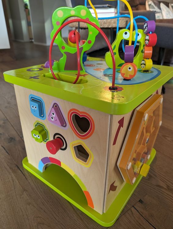  Foto zu Hape Motorikwürfel kleine Tierchen 