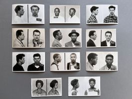 11 Mugshots Mug Shots Polizeifotos VINTAGE USA um 1950