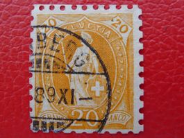 1889: Stehende HELVETIA: 66B, fehlerfrei+signiert, K: 160.-+