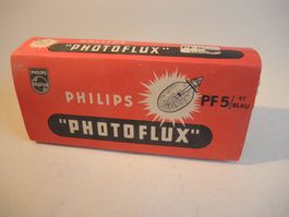 Philips Photoflux PF5 Blitzlichtlampe Vintage Rarität OVP