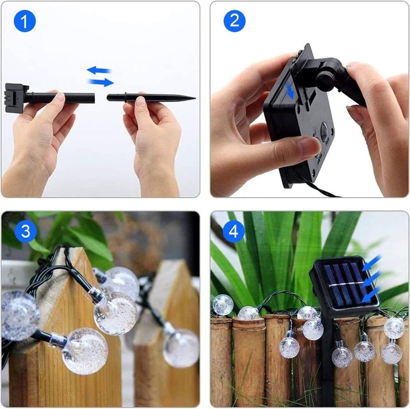 Lichterketten & Leisten: Solar Lichterkette Aussen 17m mit 100 LED bunt – Neu und originalverpackt aus Nuglar von SmartLiving24 8