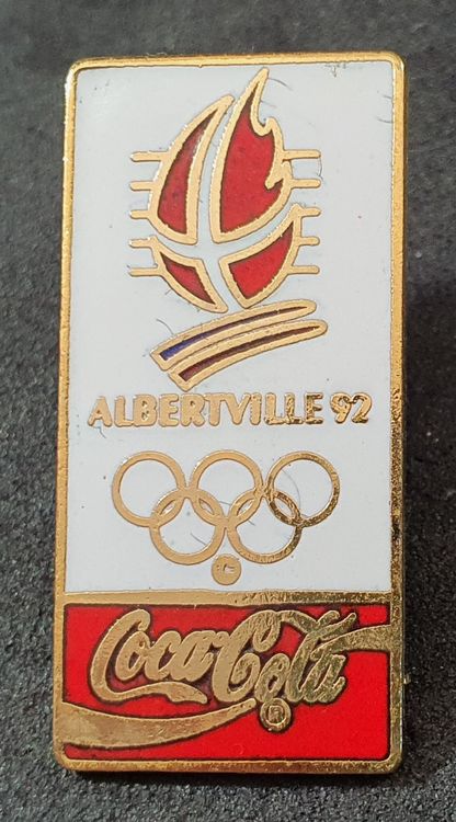 Pin's Sport Jeux Olympiques Albertville 92 Espace Coca-Cola