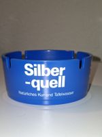 Silberquell Aschenbecher Blau Vintage Werbeartikel