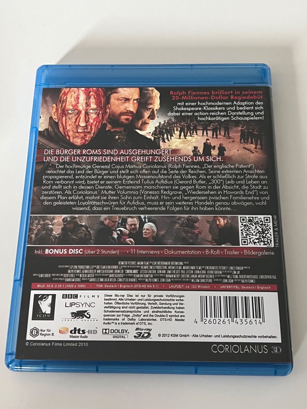 Alle DVDs: Coriolanus 3D Blu-Ray – Neu (gemäss Beschreibung) aus Altstätten SG von sheamus 1