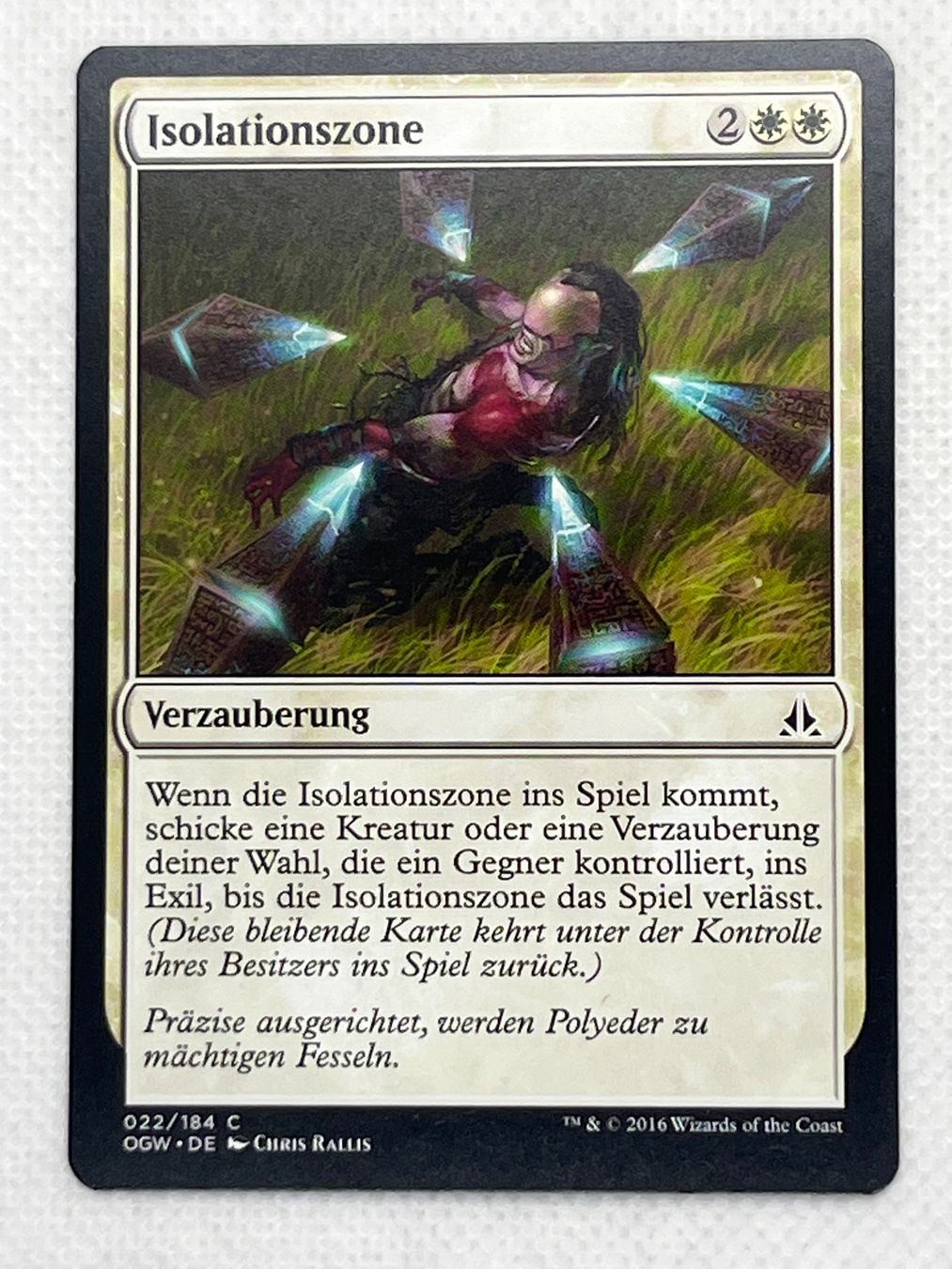 Magic The Gathering Sammelbilder & Trading cards: MTG Isolationszone OGW 022 Deutsch Common – Gebraucht aus Hinterkappelen von Kim1992
