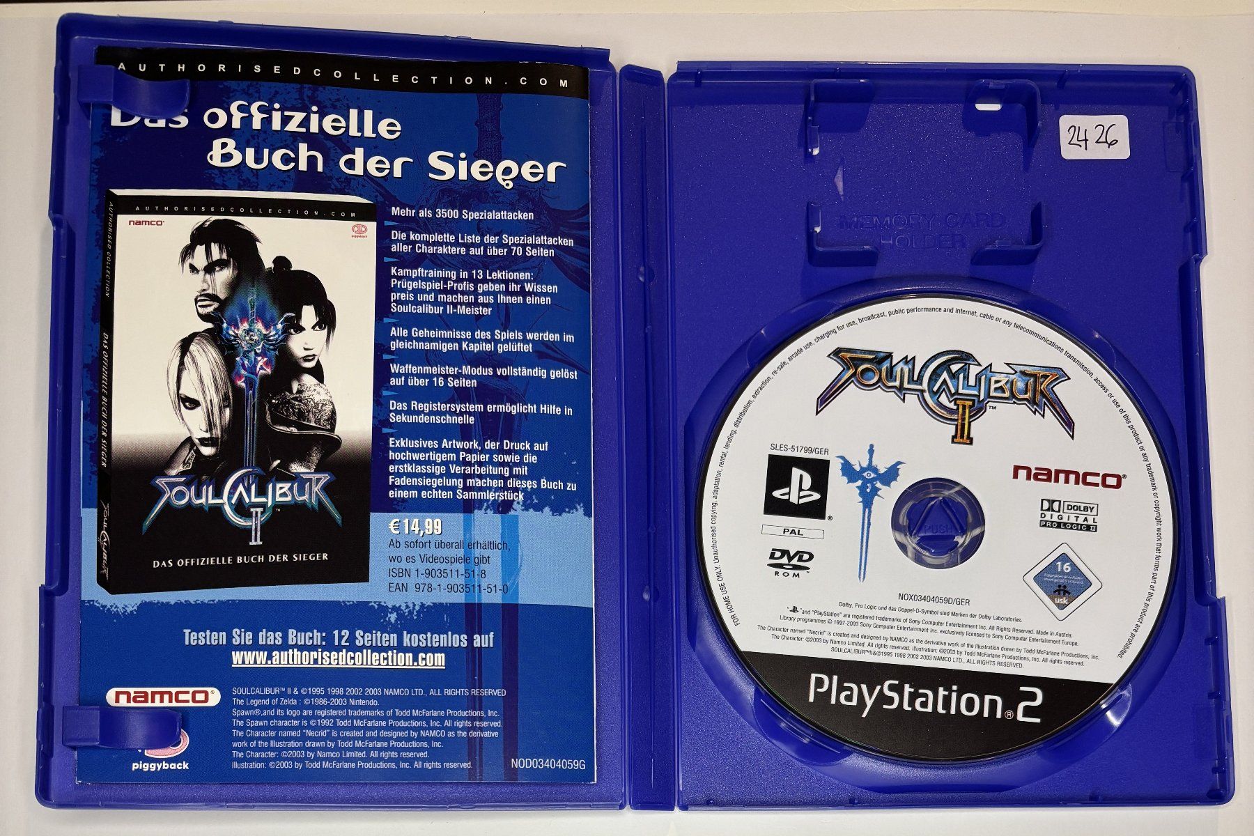 Giochi: PS2 - SoulCalibur II – Usato da Allschwil venduto da Bullach 1