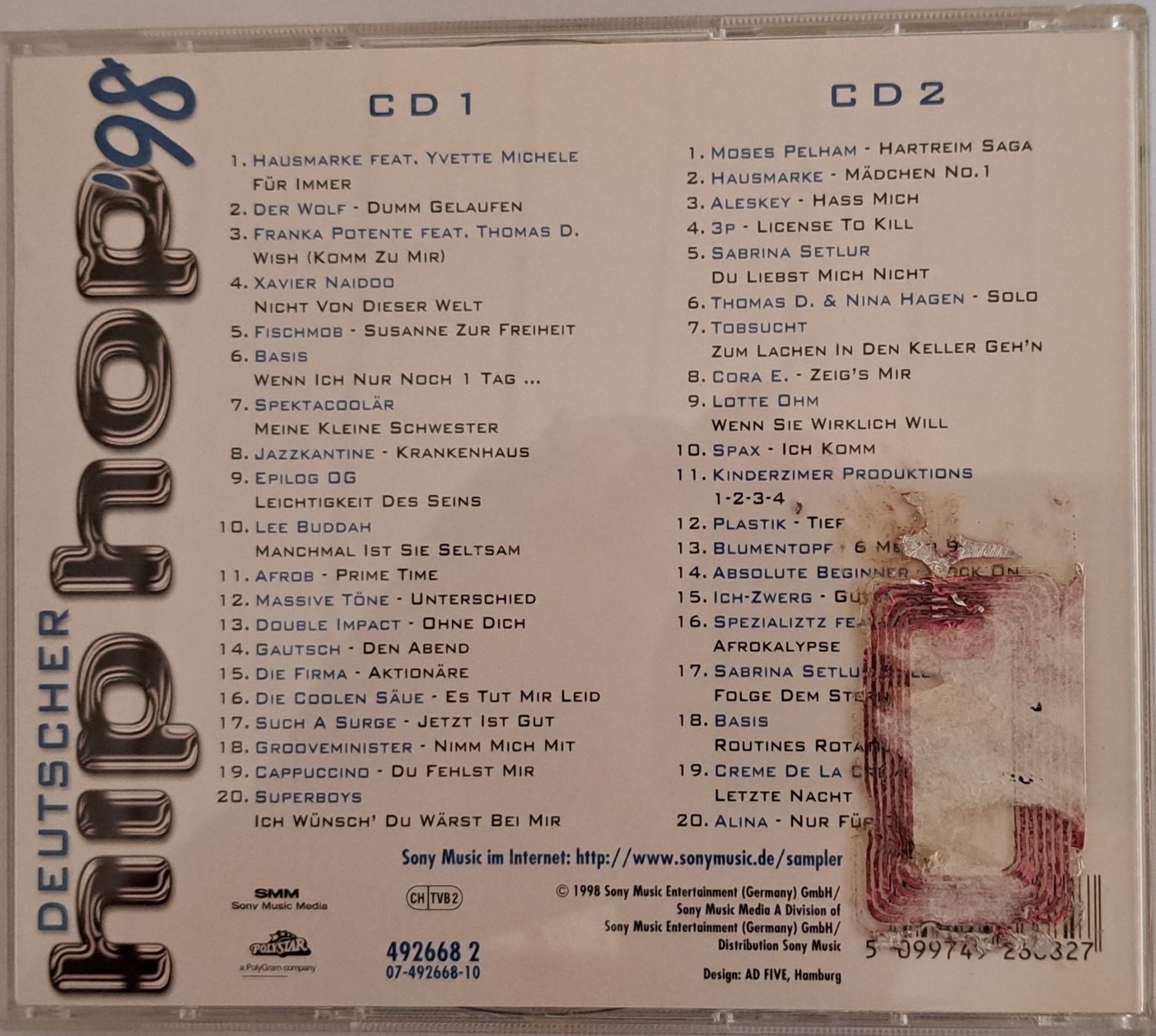 CD: Deutscher Hip Hop '98 – Usato da Tenniken venduto da mik_6mxg 3