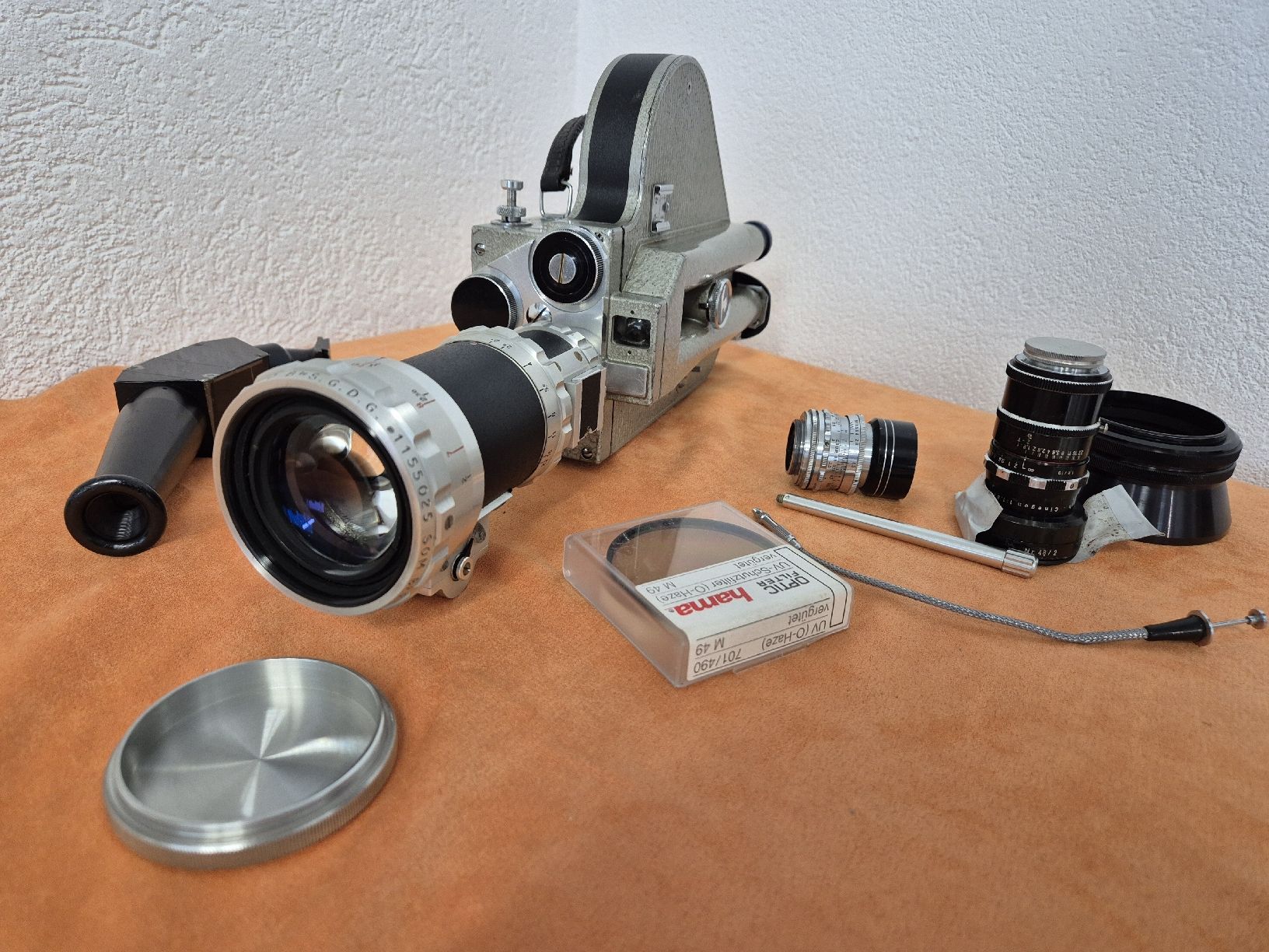 Camcorder: Pathé 16mm Kamera, Berthiot Pan-Cinor, + 2 Objektive, +div. – Gebraucht aus Basel von vintage.watches 2