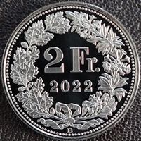 2 Franken 2022 stgl. / aus Münzsatz