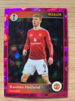 Soccer Rasmus Hojlund 15/199 MAGENTA Topps Merlin 2025