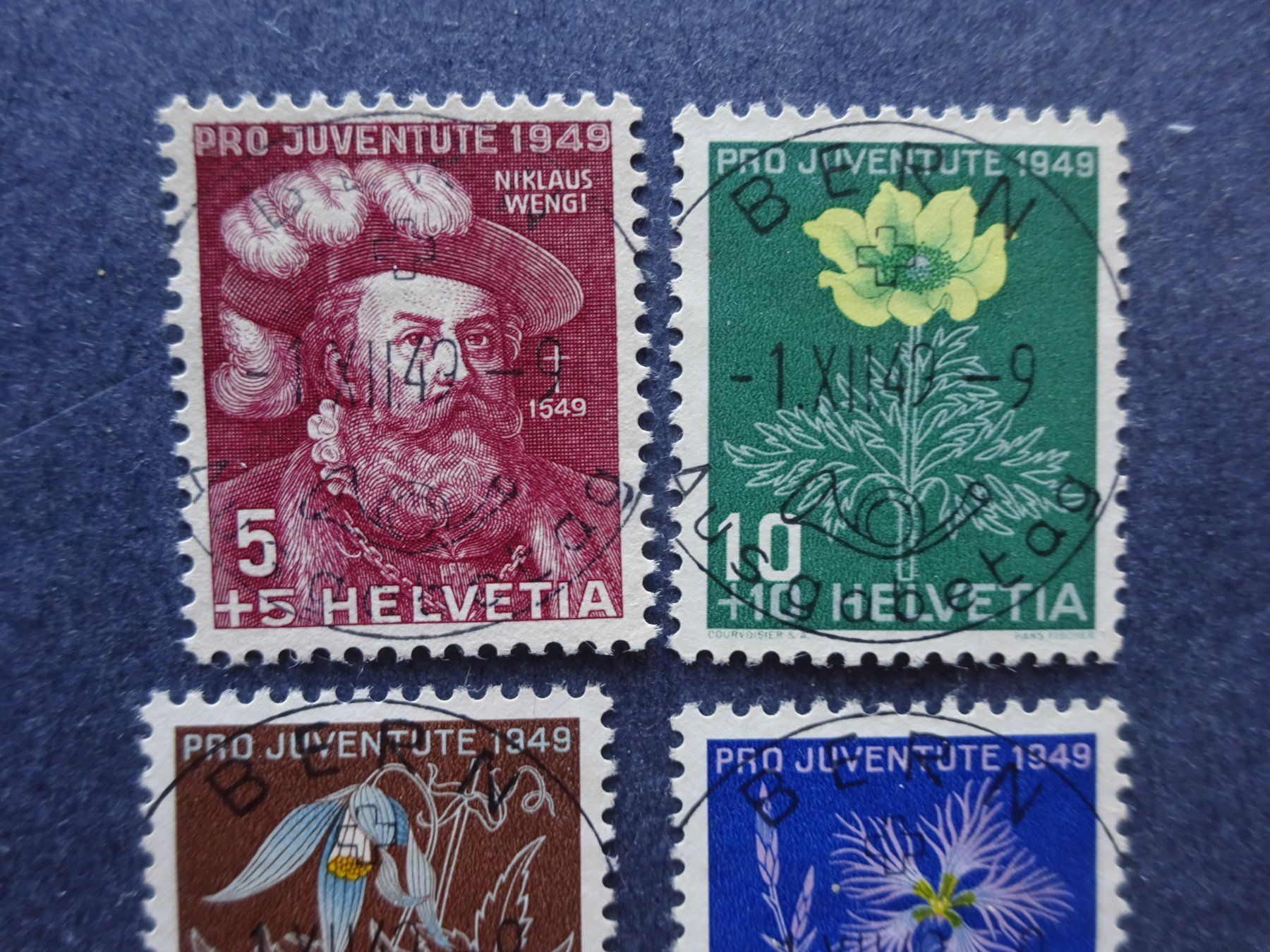 Tutti i francobolli: 1949 Pro Juventute ET-Voll Bern – Usato da Appenzell-Steinegg venduto da adi1975 1