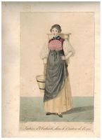 Laitière d'Oberhasli dans le Canton der Berne, ca 1827