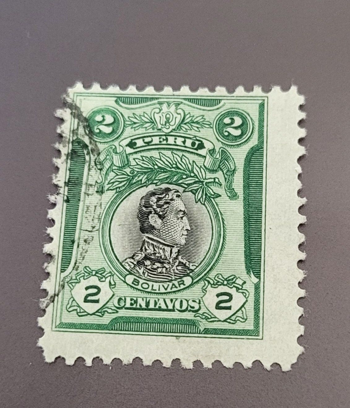 Tutti i francobolli: Peru 1918 alte briefmarke – Usato da St Gallen venduto da Stampsalshobby