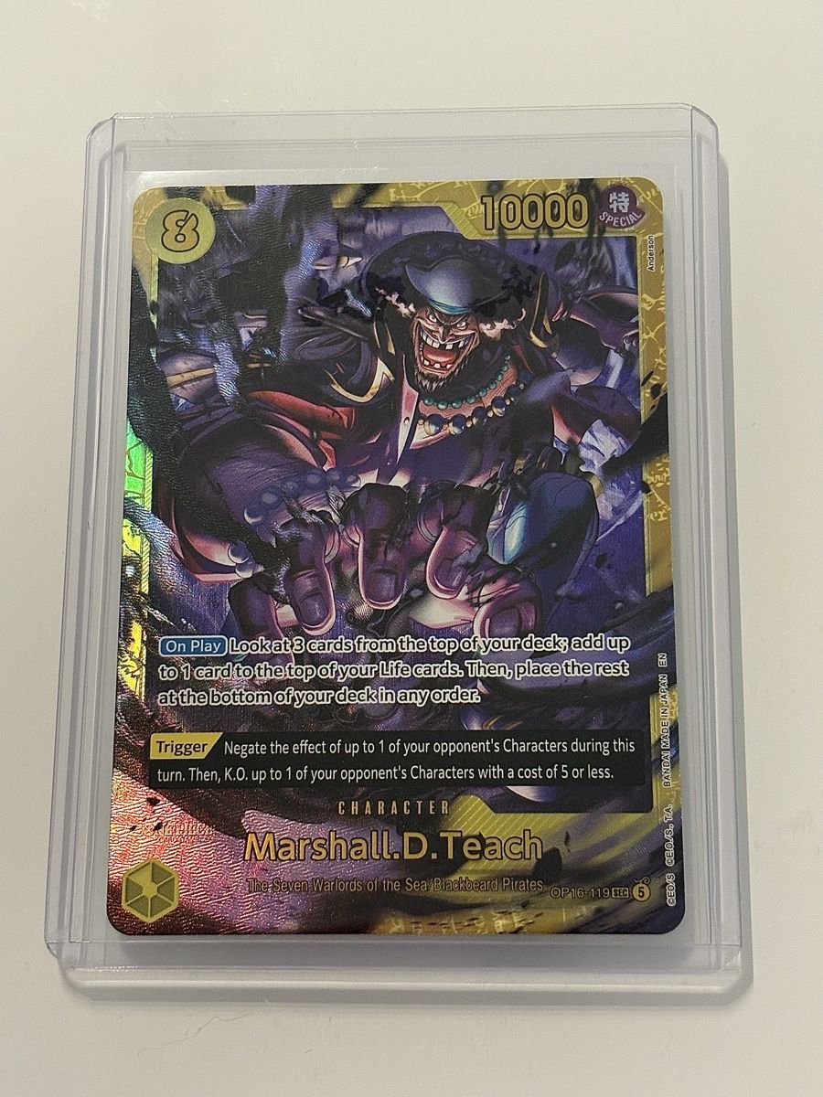 Bandai Carte collezionabili: One Piece TCG - Marshall.D.Teach OP16-119 – Nuovo (secondo la descrizione) da Pieterlen venduto da Mira_o7