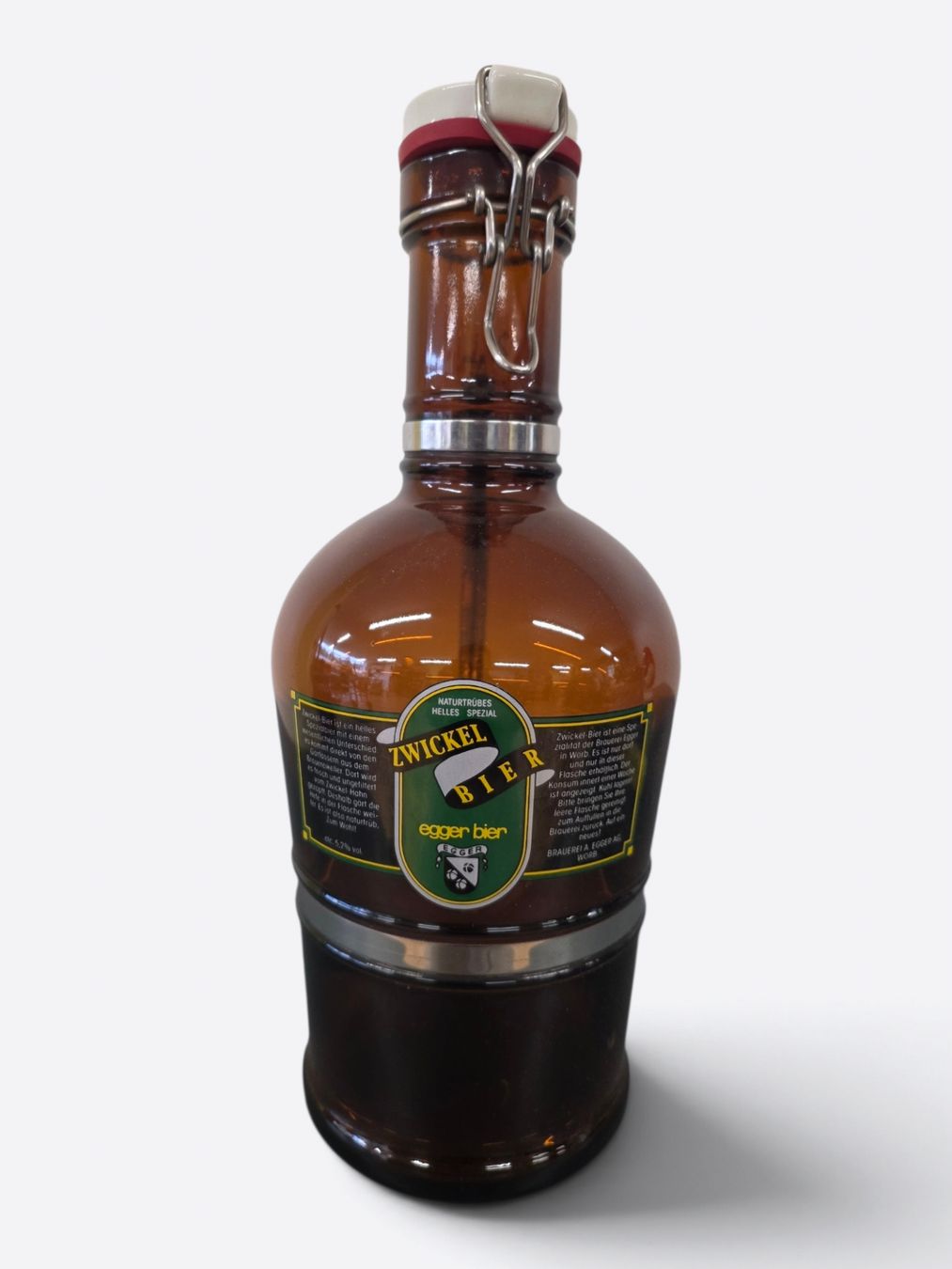 Bicchieri, Caraffe & Bottiglie: Vintage 2L Bier-Siphon Egger Bier Worb Drachengriff – Usato da Rieden AG venduto da RuvensBrocki