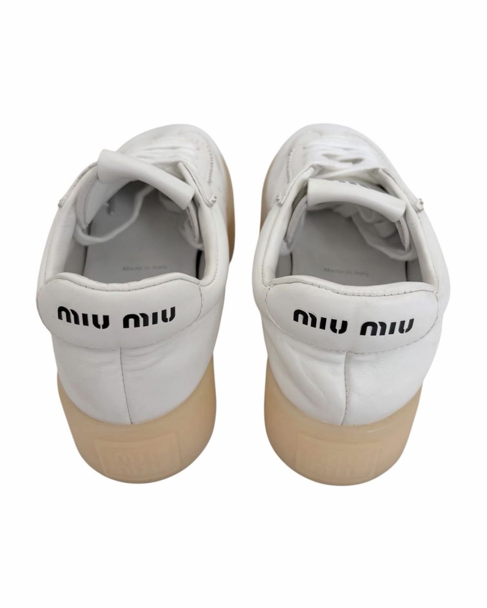 Miu Miu Scarpe da donna: Miu Miu White Sneakers Shoes – Usato da St.Josefen venduto da lop_lh8d 3