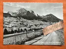 Ansichtskarte Wildhaus mit Säntis und Schafberg 2210 guter Z