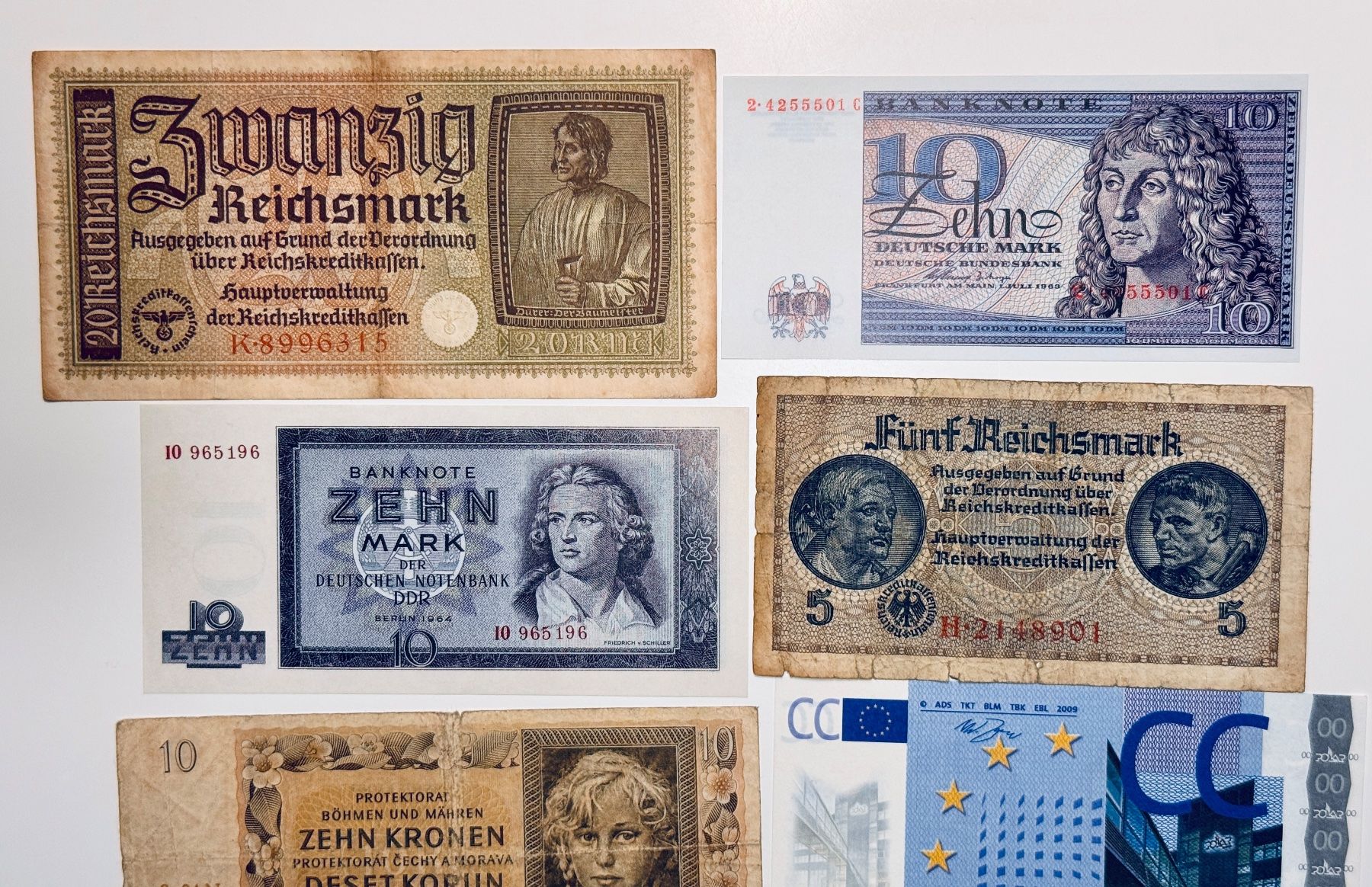 Billets de banque: **Banknoten Sammlung Deutsche Mark+Euro** – D'occasion à Langrickenbach par MeUs74 3