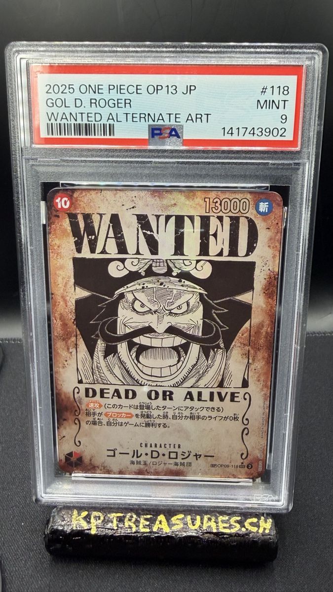 Bandai Cartes à collectionner: One Piece Gol.D.Roger OP09-119 SP PSA 9 – Neuf (Voir description) à Rolle par KPTreasures