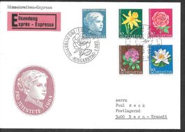 FDC Pro Juventute Serie 1964 J205 - J209 ET Bern 1.12.1964