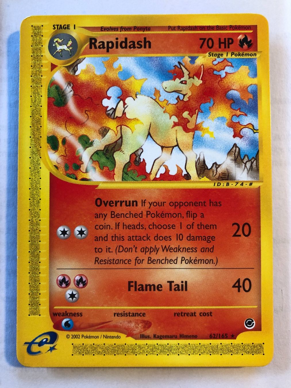 Sammelbilder & Trading cards: Rapidash (rare) Expedition - MINT - ab 1.- – Gebraucht aus Giubiasco von dan_pr8b