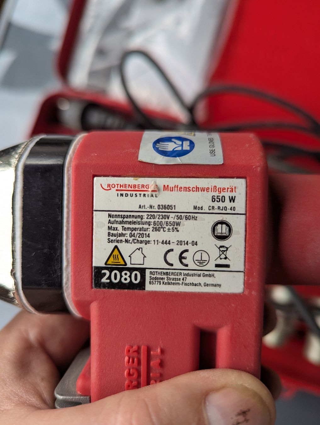 Rothenberger Saldatori: Rothenberger Industrial Muffenschweissgerät – Usato da Brienz BE venduto da bar_xf2d 1