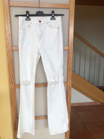 Jeans blanc neuf 27/32 flare Envoi possible/Versand möglich