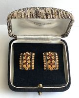 Vintage Ohrclips Modeschmuck in Box