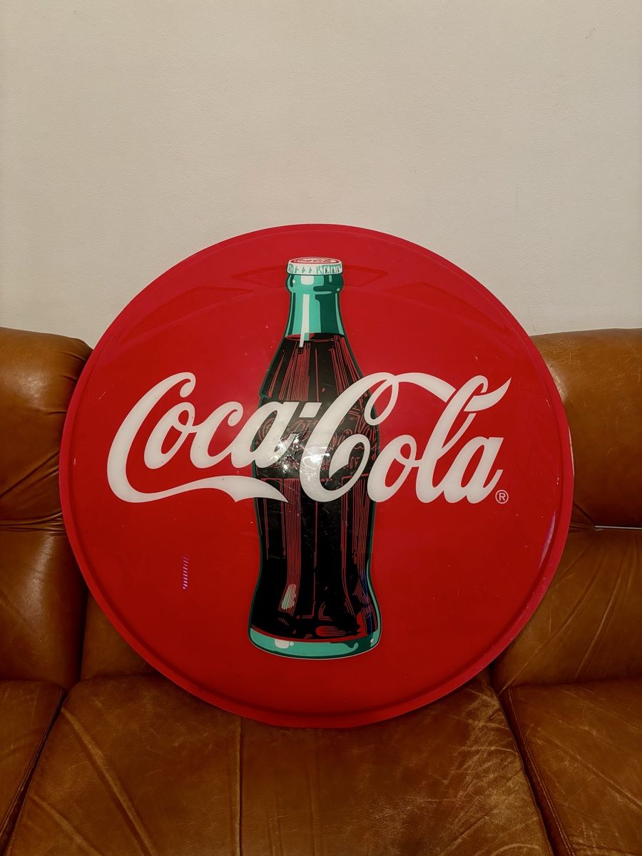Coca-Cola Ecriteaux: Coca-Cola Schild Vintage Plastik Retro – D'occasion à Lugano par rrkivio