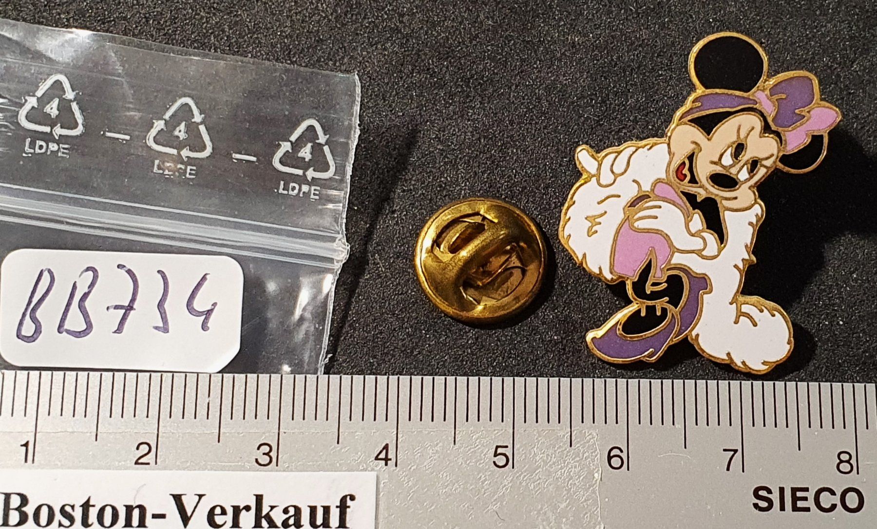 Plaketten & Abzeichen: BB734 - Pin Walt Disney - Minni Mouse – Gebraucht aus Reinach BL von Boston-Verkauf 1
