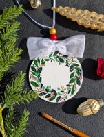 Handbemalter Christbaumschmuck, Weihnachtsbaum Anhänger!