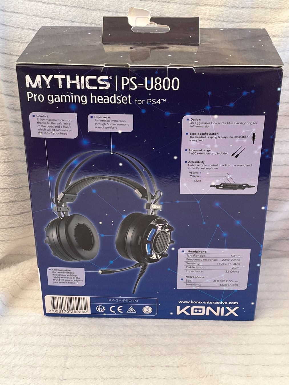 Cuffie: Konix Mythics PS-U800 Gaming Headset  PS4 – Nuovo e nell'imballaggio originale da Oberegg venduto da MZ_DiesundDas 1