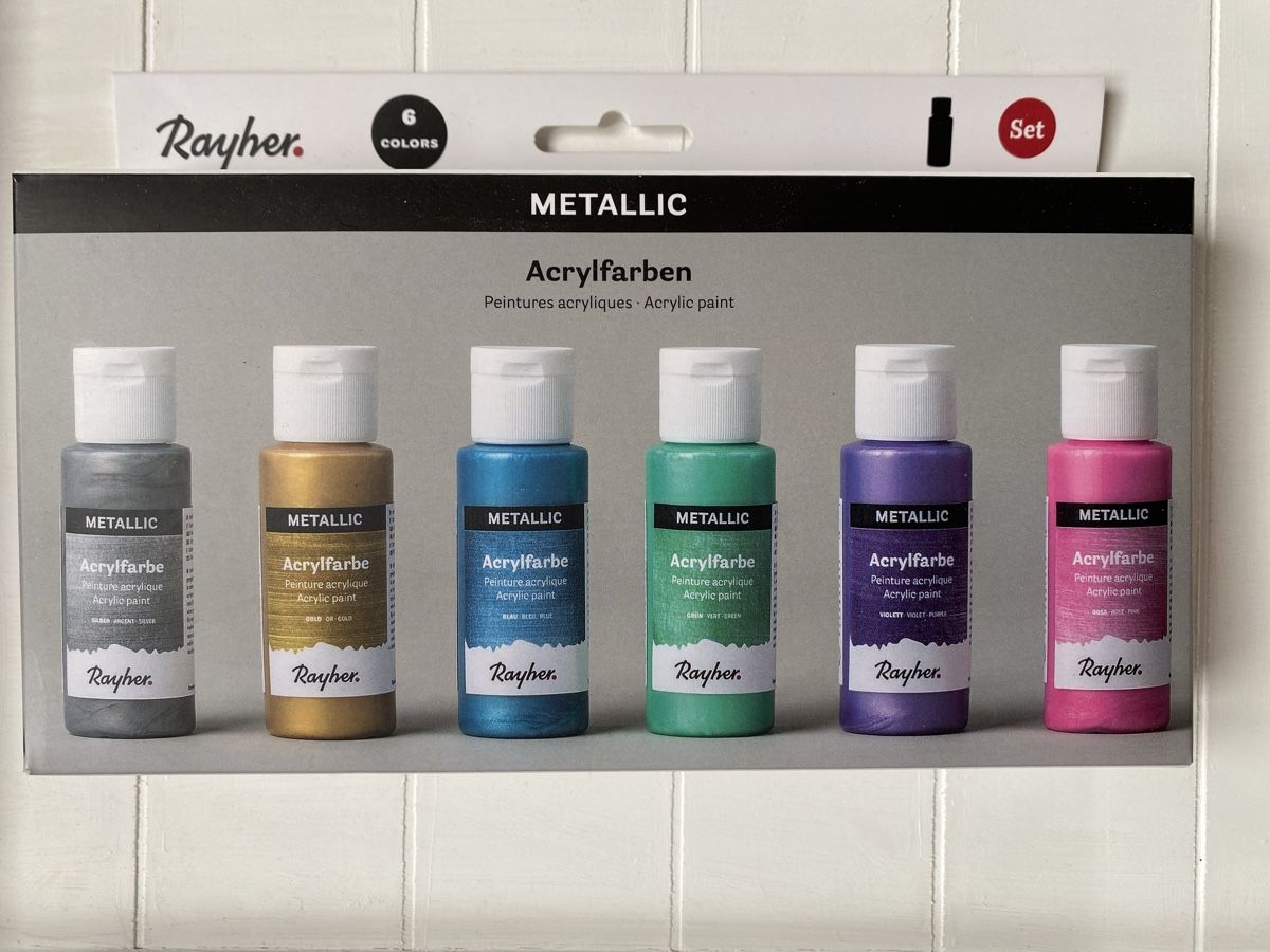 Farben: Rayher Metallic Acrylfarben Set, 6 Farben – Neu und originalverpackt aus wichtrach von elvena