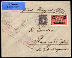 1926 Erstflug Basel Dresden RF 26.2k nur 35 befS SBK 1'300.-