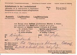 Kriegs Industrie und Arbeitsamt - SBB Bürglen Th. 1945