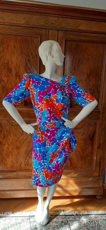 Robe Yves Saint Laurent vintage années 80, pure soie, neuve