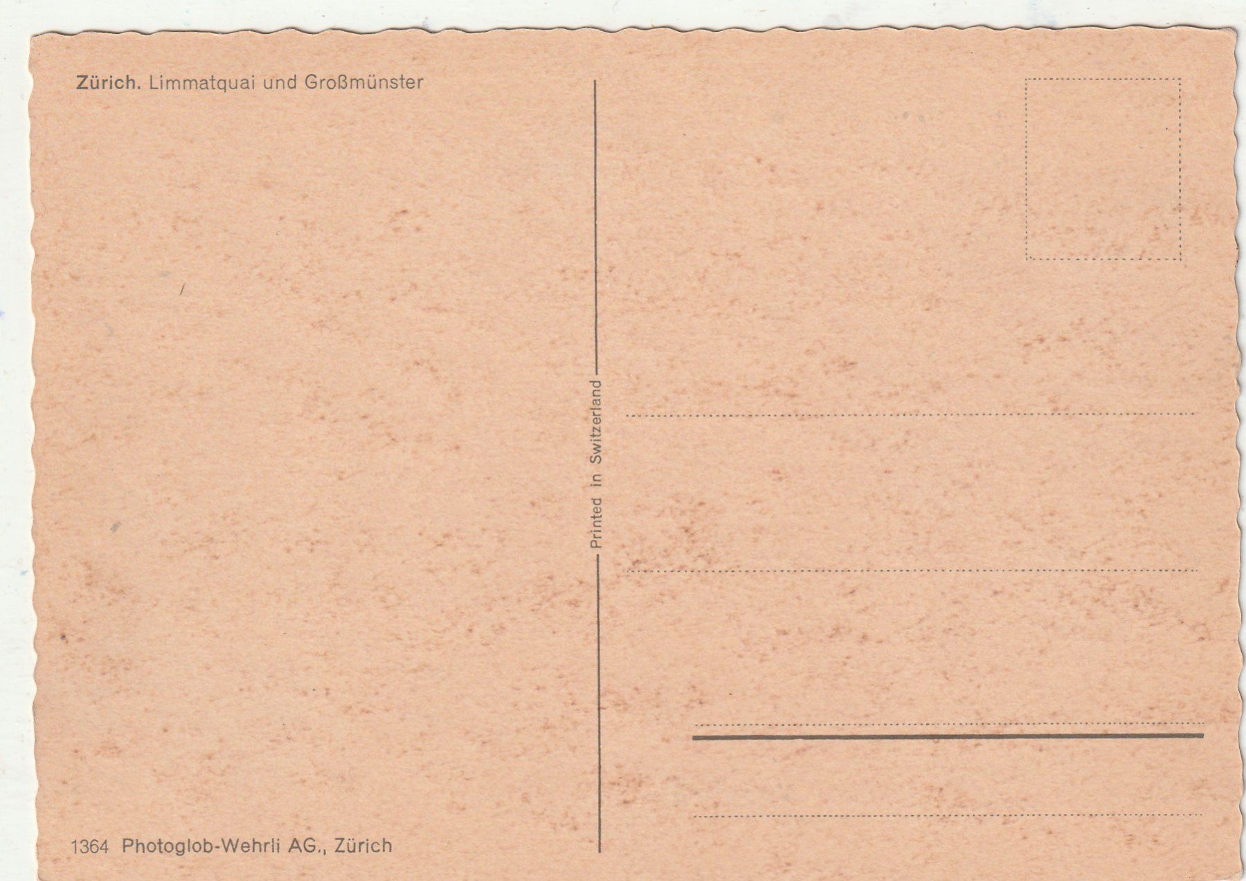 Cartoline postali: Zürich – Usato da Lumbrein venduto da made02 1