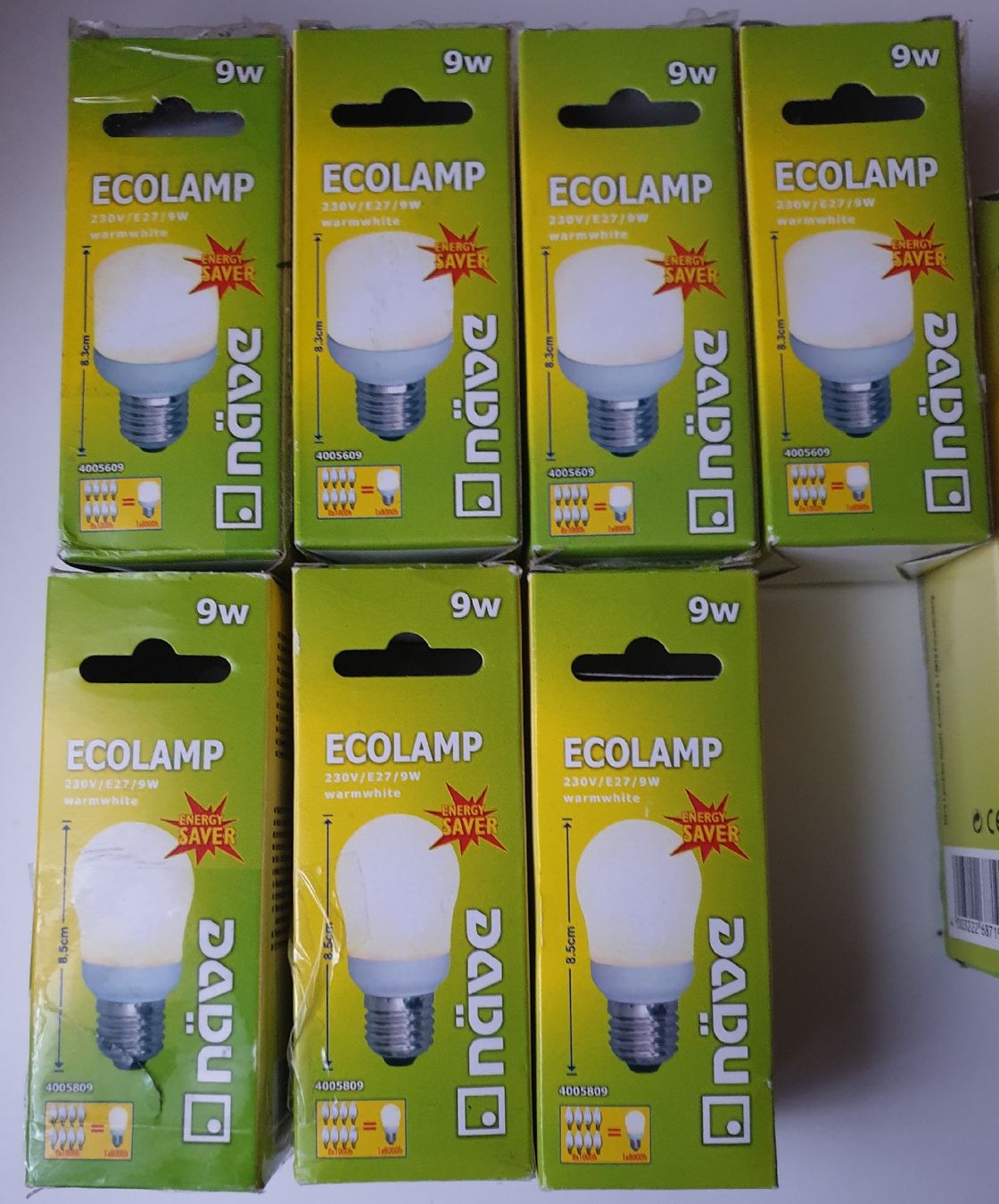 Lampen: Sparlampen/Birnen 17 Stück - E27 + E14 - 9W + 7W – Neu und originalverpackt aus Othmarsingen von topolino.schweiz 1