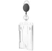 Ausweishülle mit Clip und Rollclip, transparent