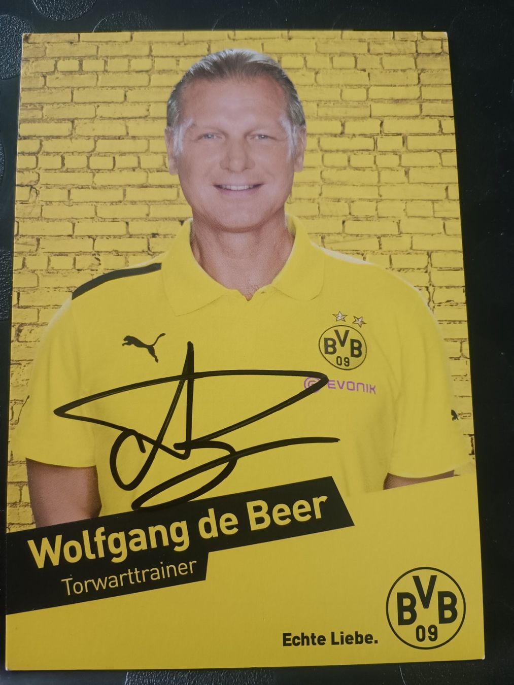 Autogramme: Wolfgang de Beer - BVB - †2024 - Handsigniert – Gebraucht aus Menziken von Artographs