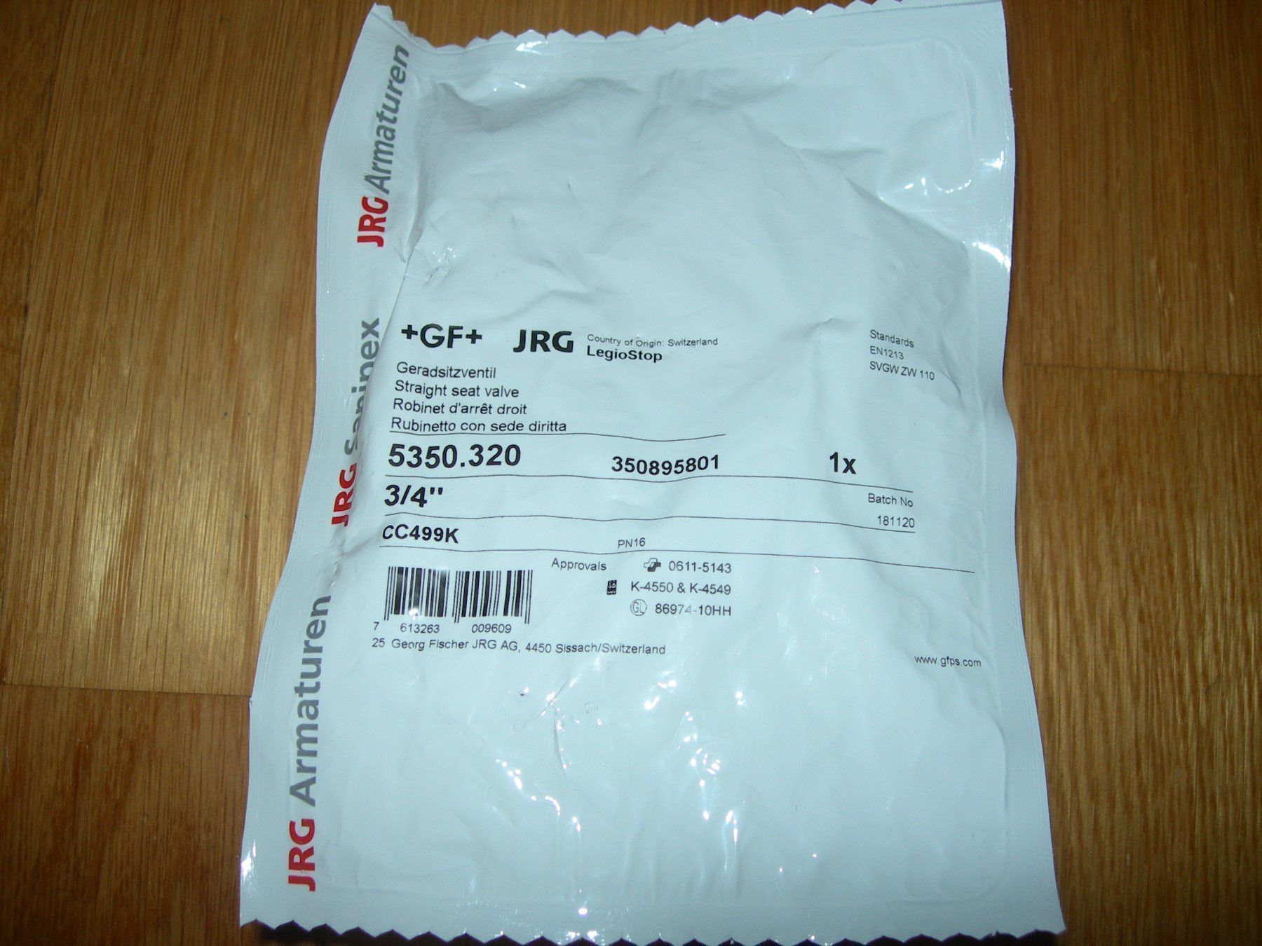 Armaturen: Geradsitzventil JRG – Neu und originalverpackt aus Stäfa von Indi59 1