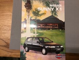Nissan Sunny X1 Faltprospekt 4 Seiten Januar 1994