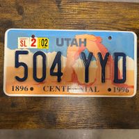 🇺🇸 U.S. Autoschild - Utah 504 YYD - ORIGINAL