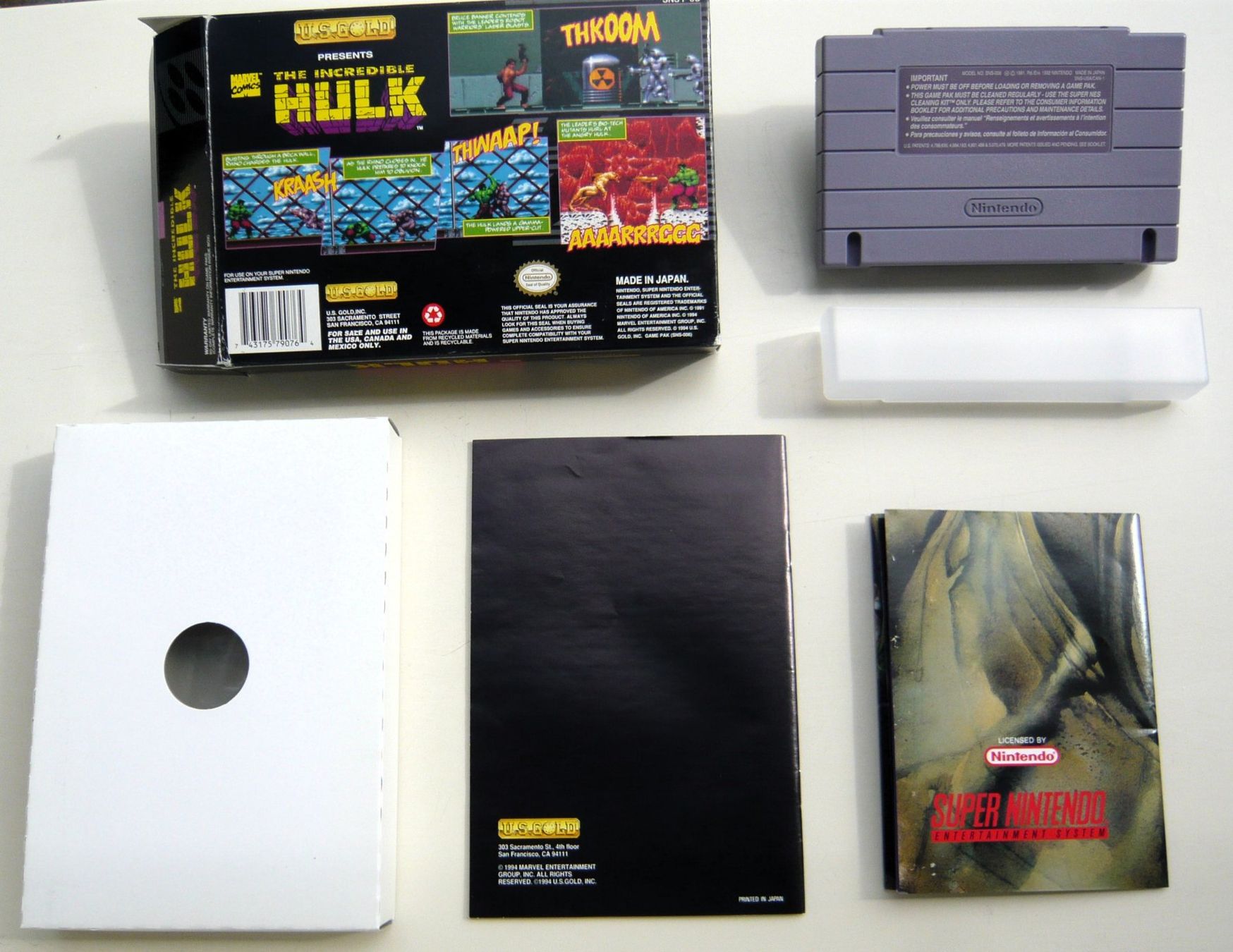 Nintendo Jeux: SNES: Incredible Hulk, CIB, Comme neuf ! – Neuf (Voir description) à Onex par Jaguar1986 2